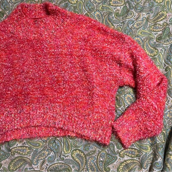 Free People Confetti Eyelash Knit Mock Neck Sweater S - Picture 5 of 15